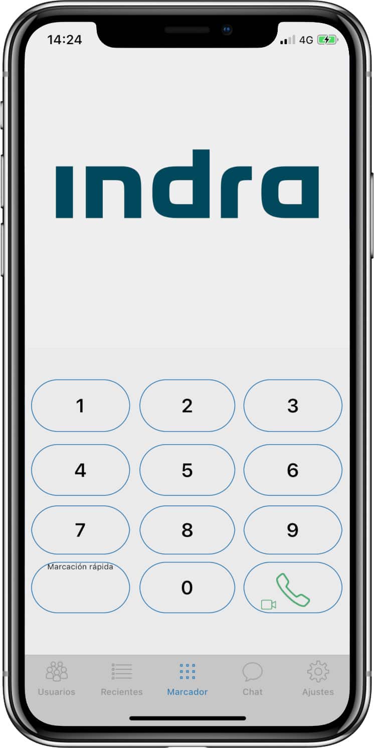 Indra aplicación movil